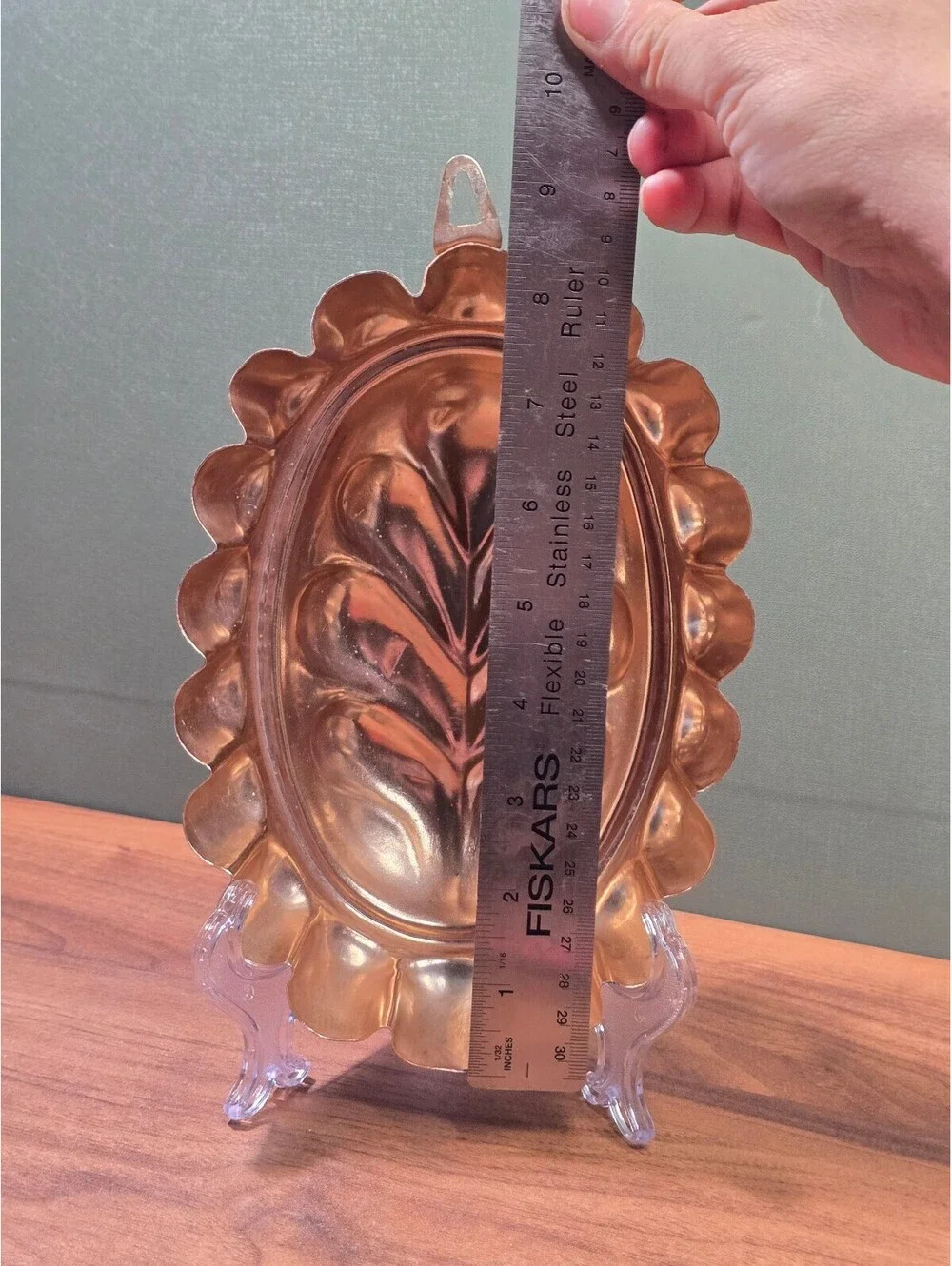 Vintage Copper Jello Mold Wall Hanging Kitchen Fruit Decor Sign
